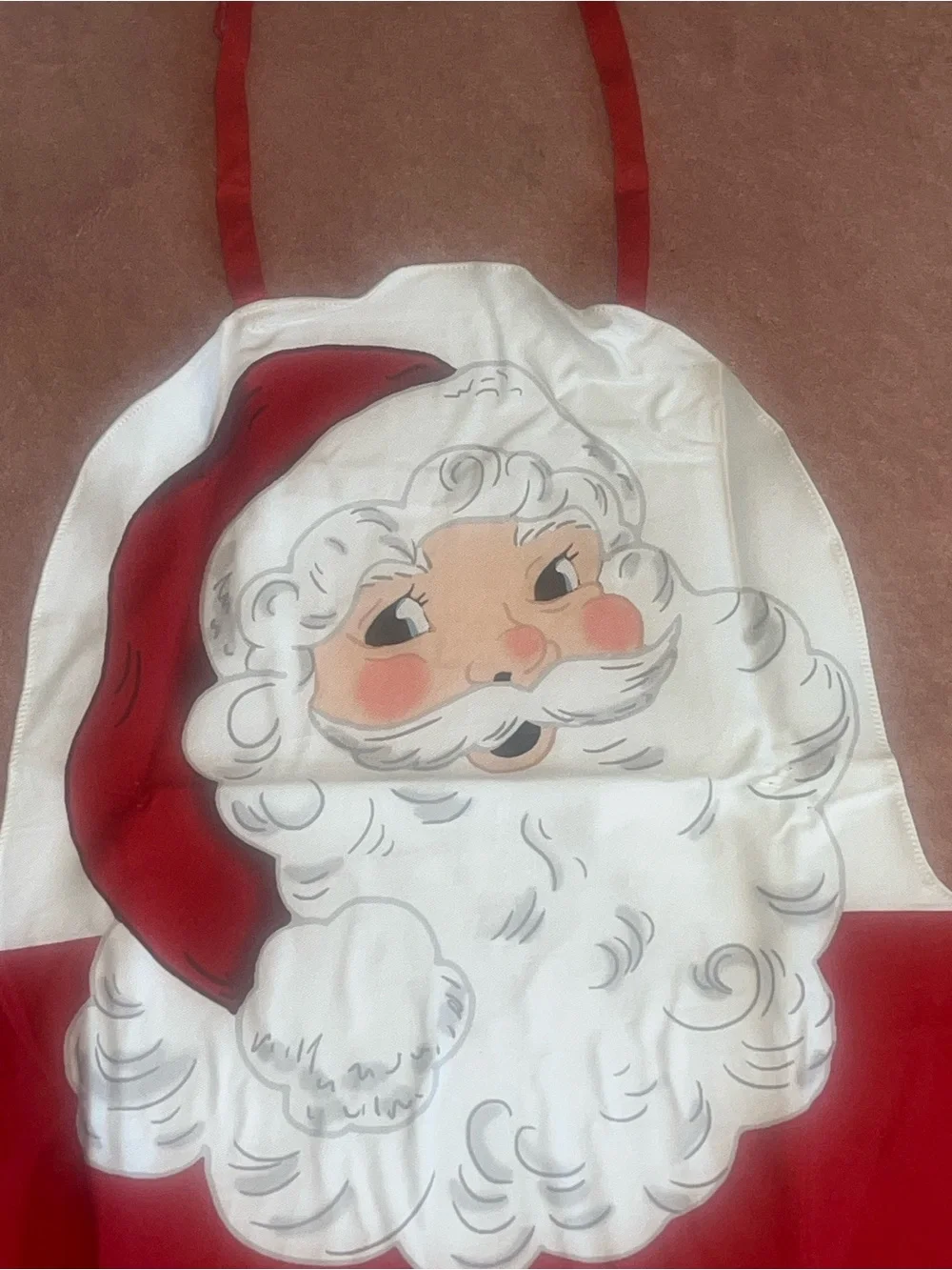 The Holiday Collection Kids Santa Chef Apron with Hat and Oven Mitts Red White